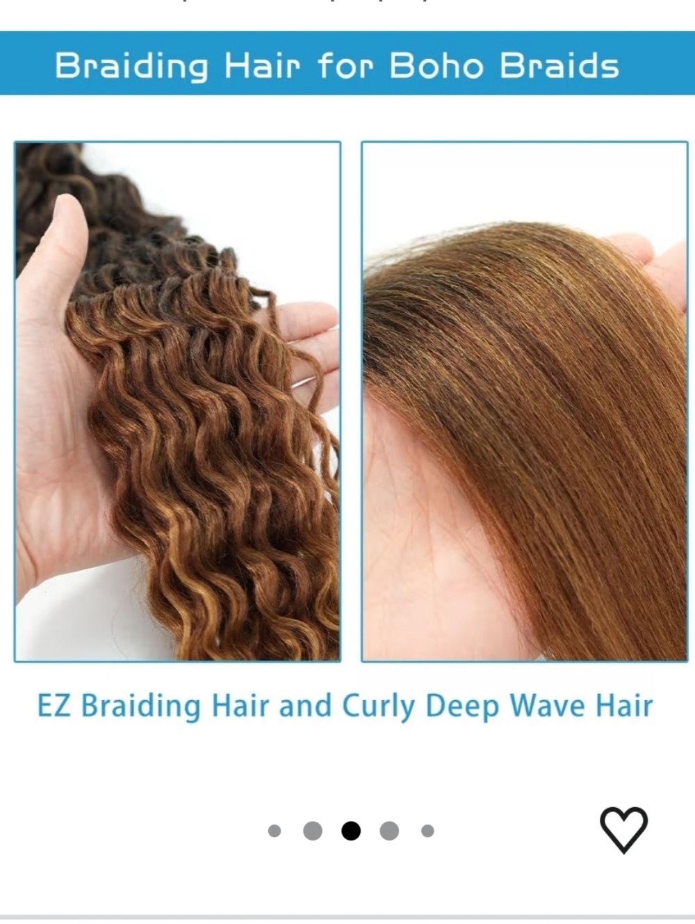 Black to Brown Blonde Boho Braiding Hair Pre Stretched (5Packs 1b/30/27) - Picture 3 of 6